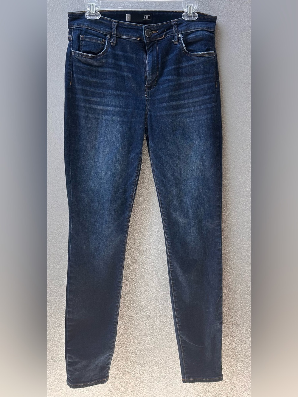 Kut From The Kloth Mia High Rise Skinny Jeans Size 10 Dark Wash Stretch Denim
